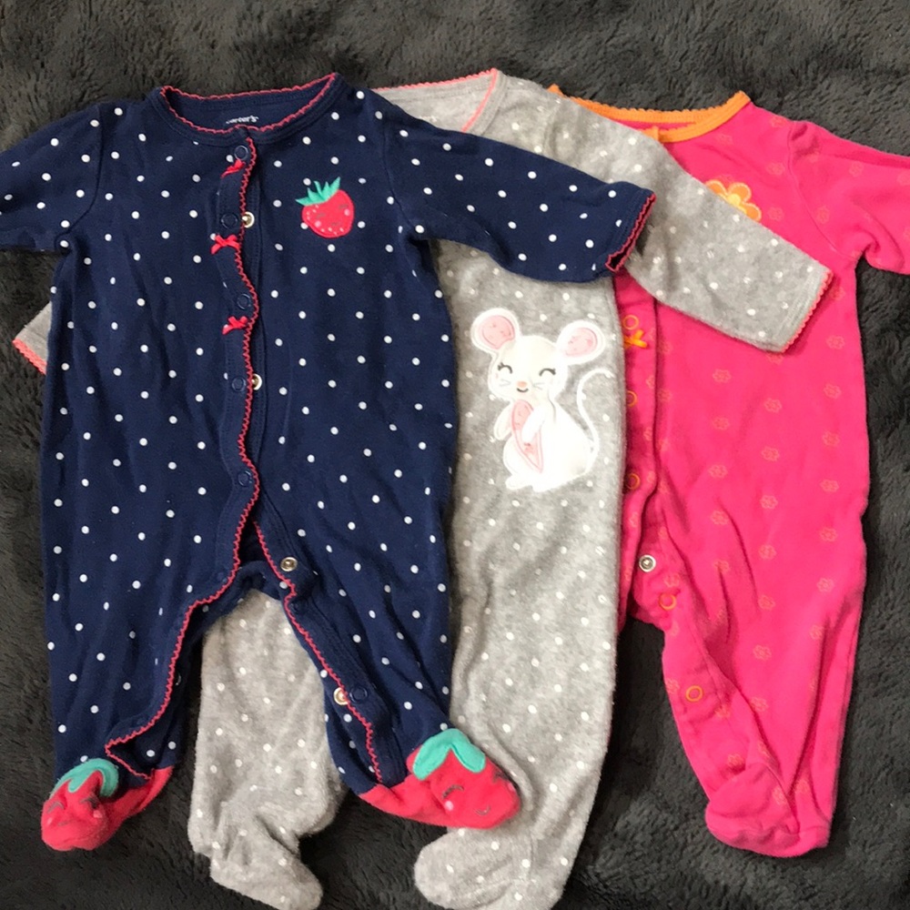 3 pair carters pajamas